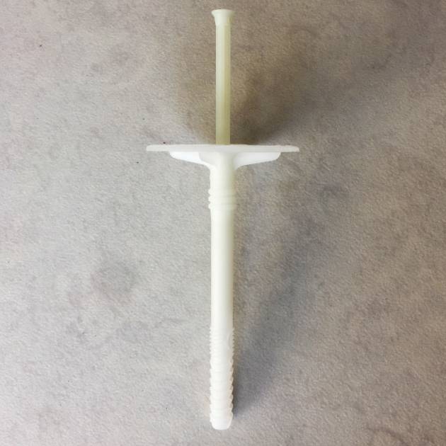 10x120 Nylon Dowel with Nail