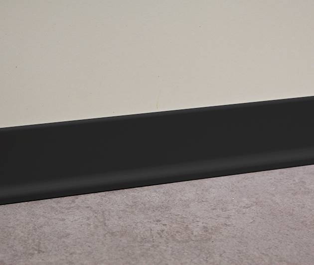 BLACK70 - Black PVC Skirting 70mm x 3/10mm