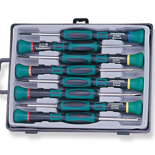 Jonnesway D3750P08S 8Pc Star & Slot Precision Screwdriver Set