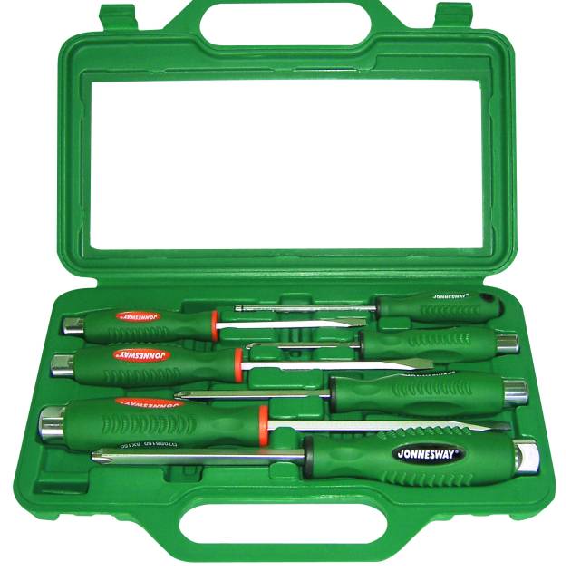 Jonnesway D70PP07S 7Pc Impact Go-Thru Screwdriver Set