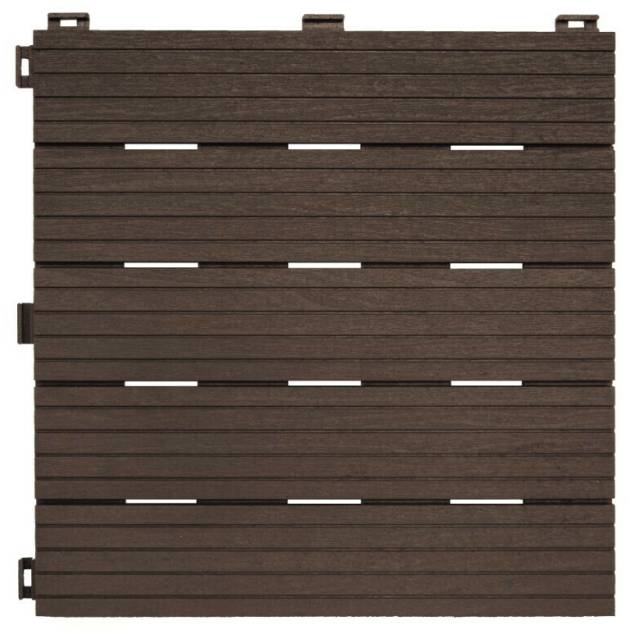 Easytile Extreme Decking Tiles 45 x 45 x 2.5cm Coffee