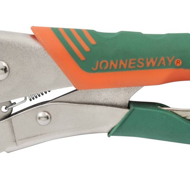 Jonnesway P32M07C 7" Curved Jaw Locking Pliers With Wire Cutter