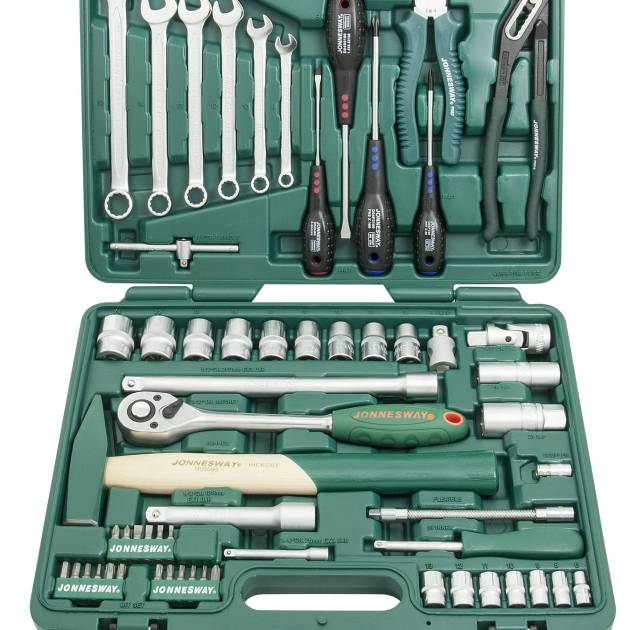 Jonnesway S04H52460S 60Pc 1/2" & 1/4" Dr. Tool Set