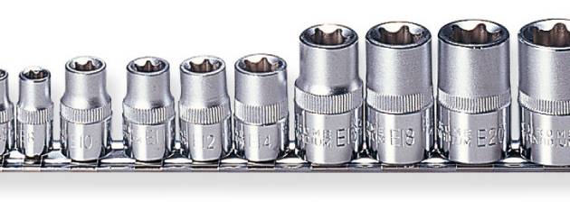 Jonnesway S06H414S 14Pc 1/2", 3/8" & 1/4" DR. Star Socket Set