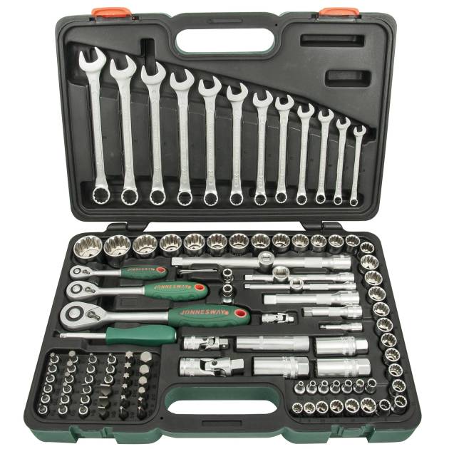Jonnesway S68H5234111S 111Pc 1/2", 3/8" & 1/4" DR. Supertech Tool Set