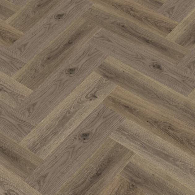 Tudor Oak - Herringbone Acoustic SPC Flooring