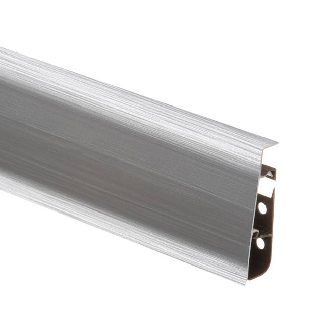Prestige PVC Skirting Brushed Aluminium