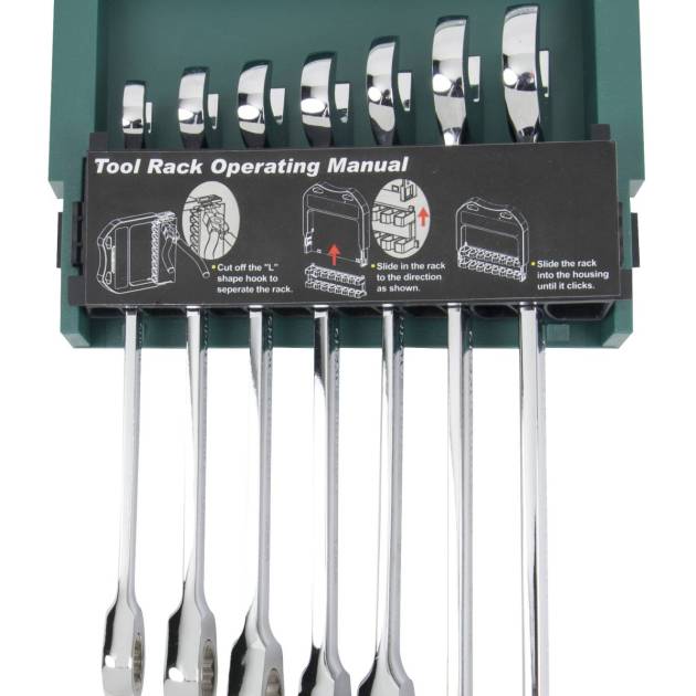 Jonnesway W45107S 7Pc 72T Ratcheting Spanner Set