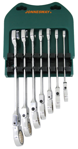 Jonnesway W66107S 7Pc Flexible 72T Ratcheting Spanner