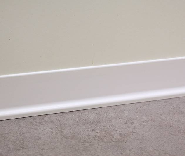 WHITE70 - White PVC Skirting 70mm x 3/10mm